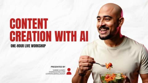 Content Creation With AI - Two-Hour Live workshop (25 October)